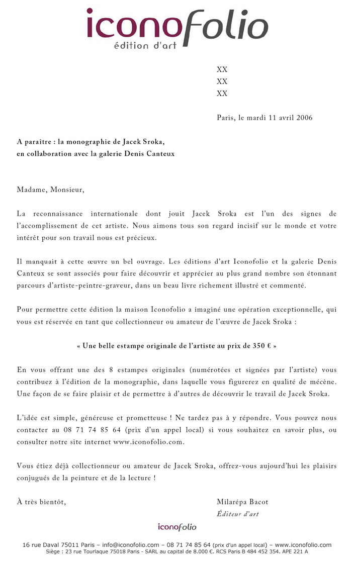 lettre IconoFolio